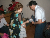 Tabar Bocalandro, Ministro <br>dell'Ambasciata dell'Uruguay, durante la premiazione