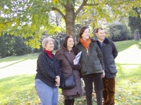 Incontro tutto americano: da sinistra, Christina Huemer, Gayle Ridinger, Mary and John Mc Guigan.